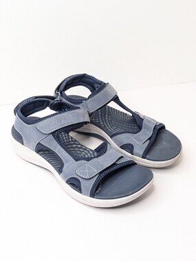 Clarks Cloudsteppers Mira Bay Sandals Denim Blue Womens 8